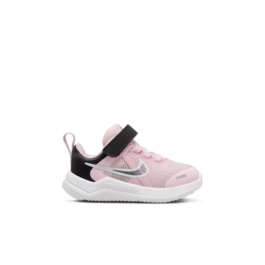 Nike Pink Foam/Flat Pewter Downshifter 12 Toddler Sneaker