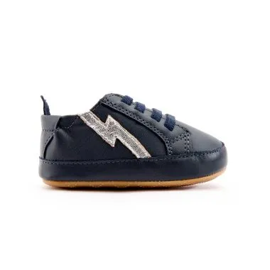 Old Soles Bolty Baby Sneakers - Navy/Silver