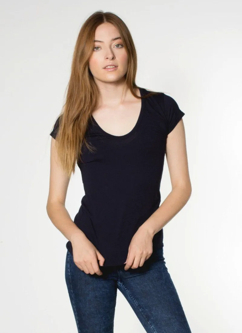 Organic Cotton Swoop Neck Tee