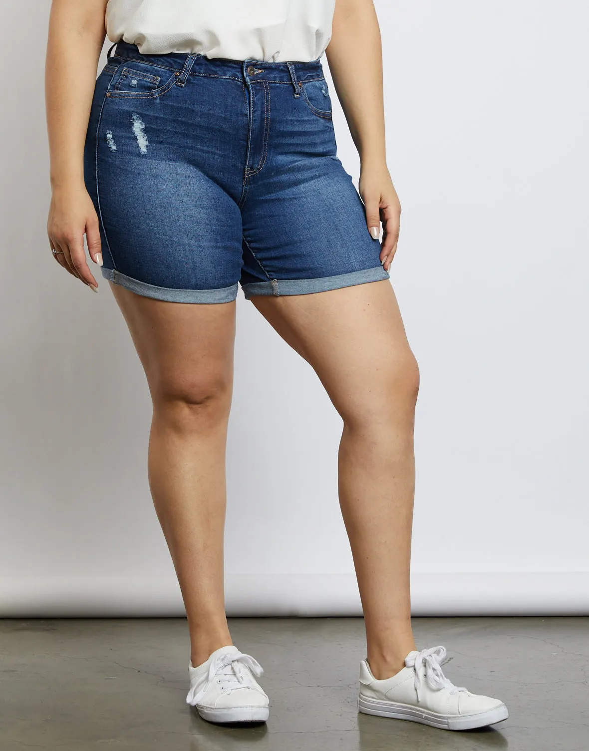 Plus Size Alex Midi Shorts