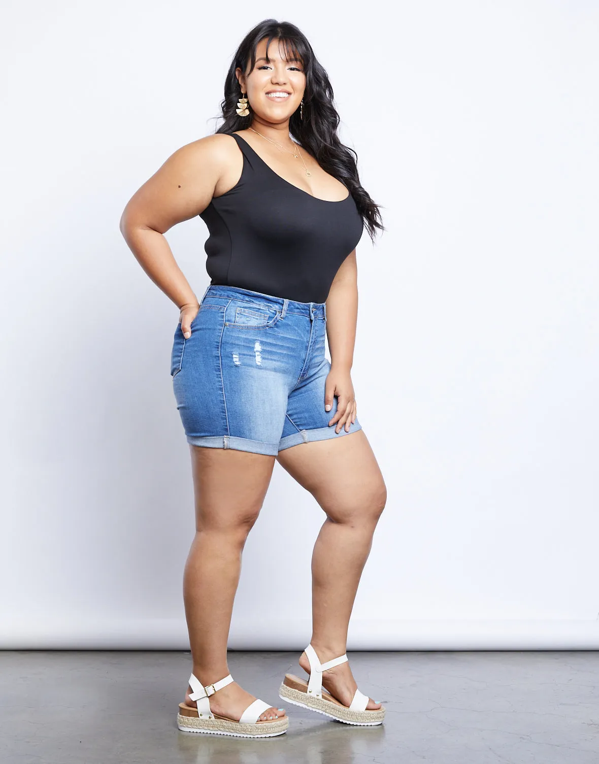 Plus Size Alex Midi Shorts