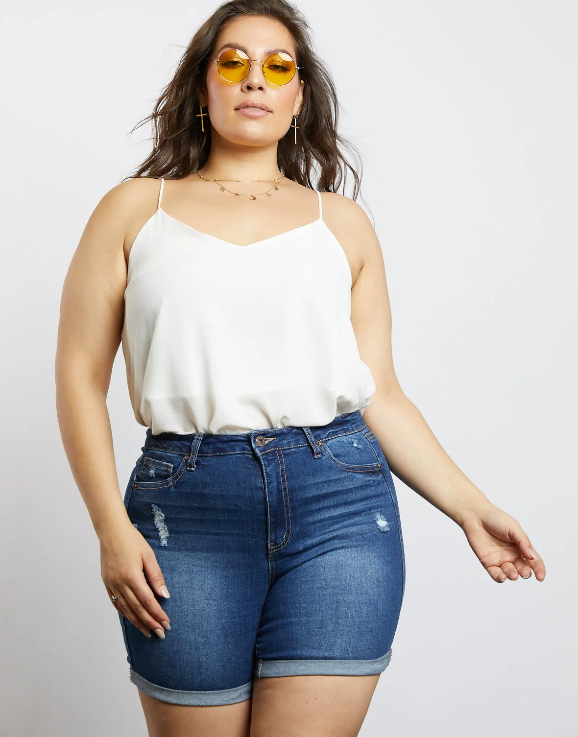 Plus Size Alex Midi Shorts