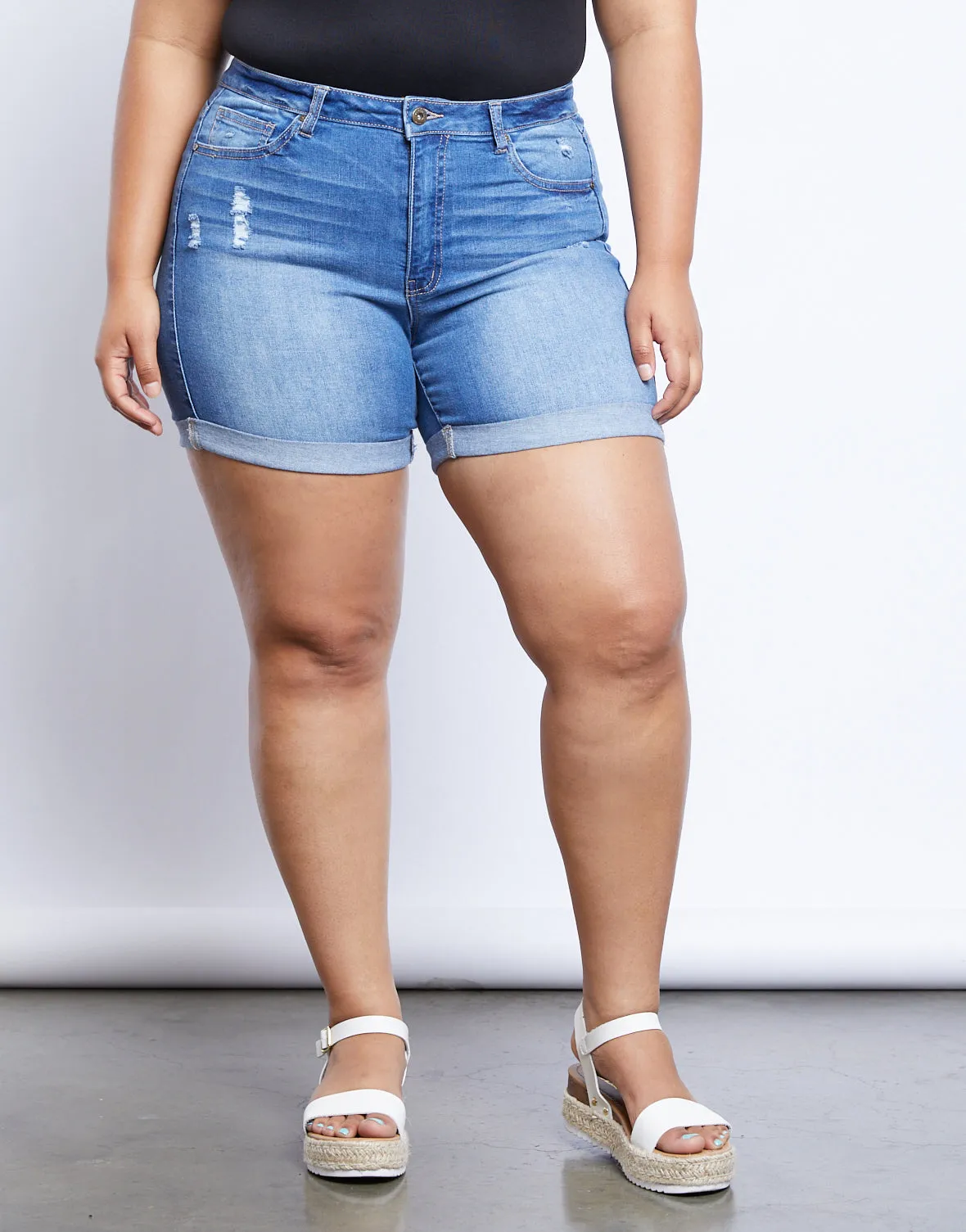 Plus Size Alex Midi Shorts