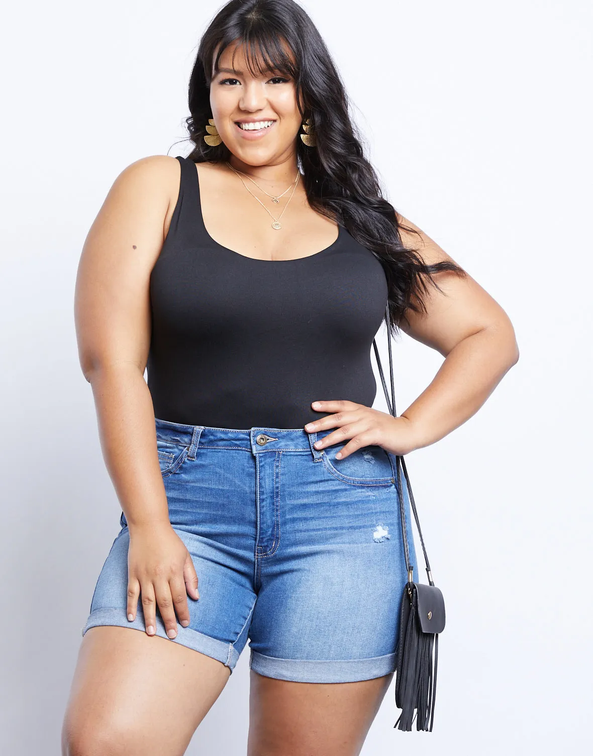 Plus Size Alex Midi Shorts