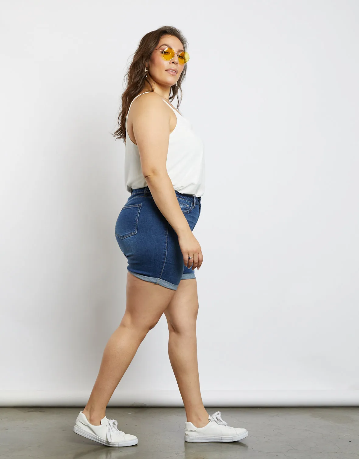 Plus Size Alex Midi Shorts