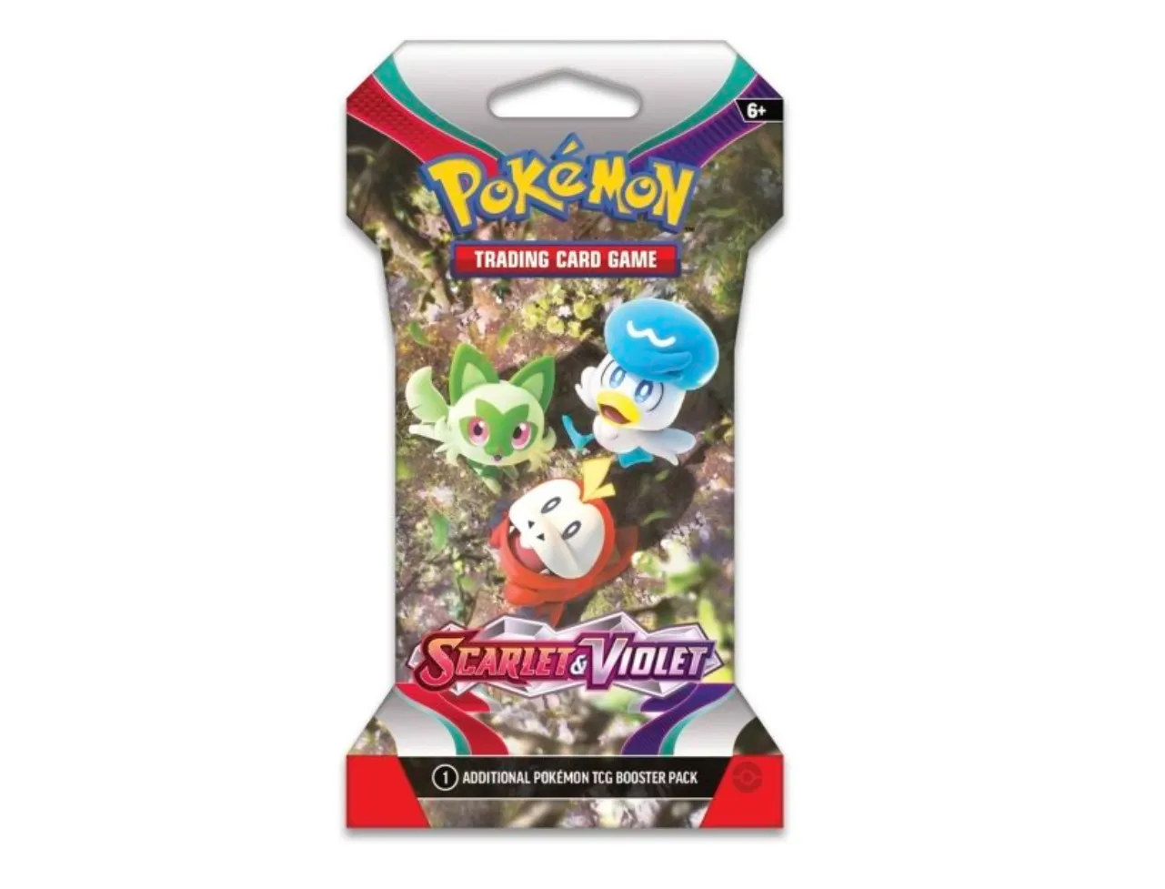 Pokemon Scarlet & Violet Sleeved Booster | Sprigatito, Fuecoco and Quaxly