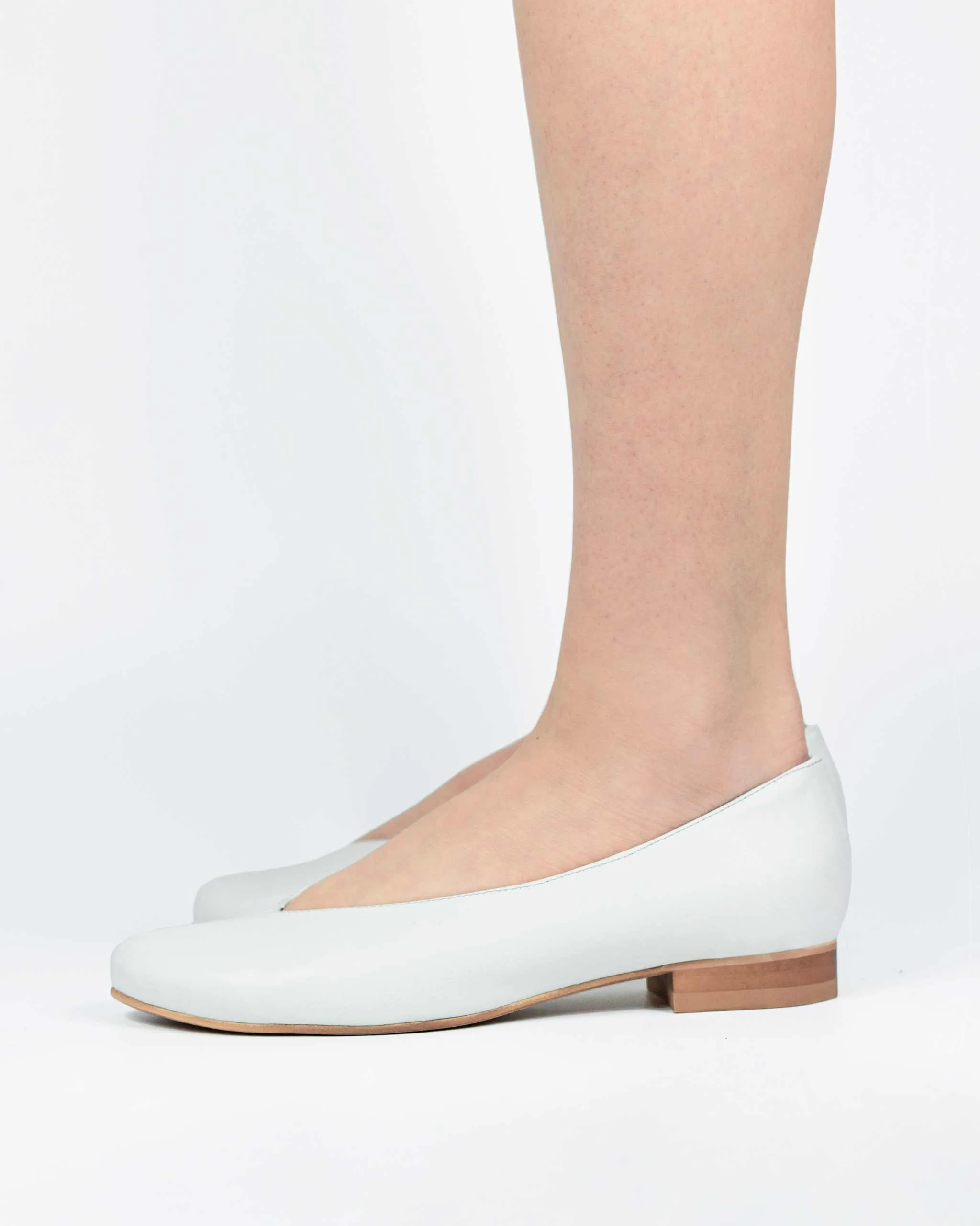 Pumps Nopal Ballerinas Cactus Leather White