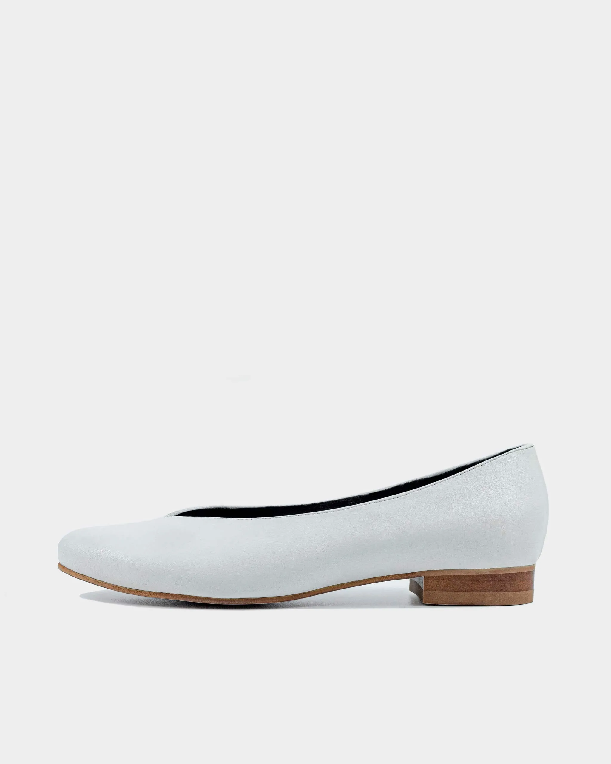 Pumps Nopal Ballerinas Cactus Leather White