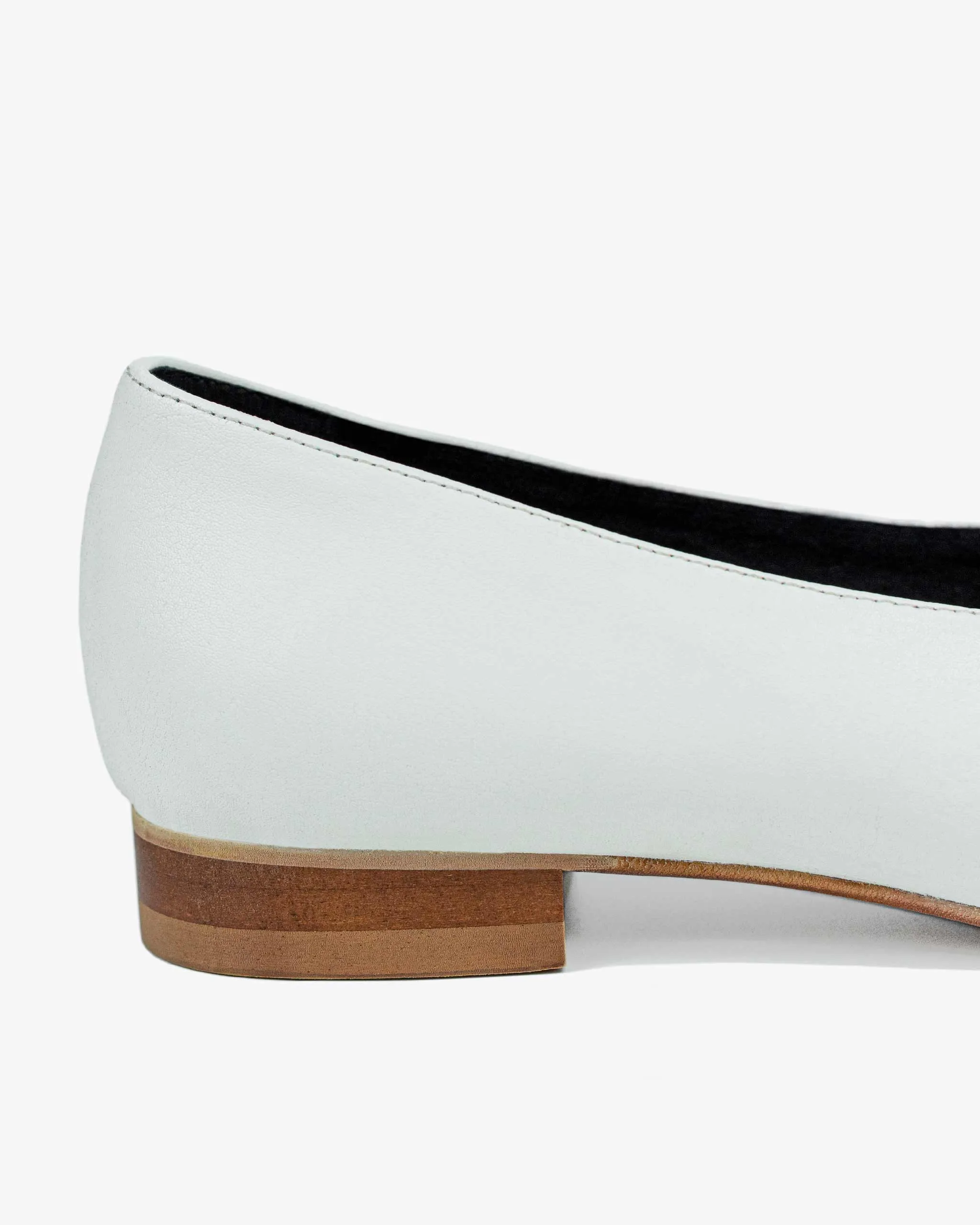 Pumps Nopal Ballerinas Cactus Leather White