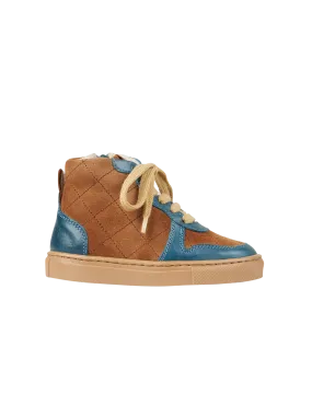 Quilted sneaker - Petroleum Blue