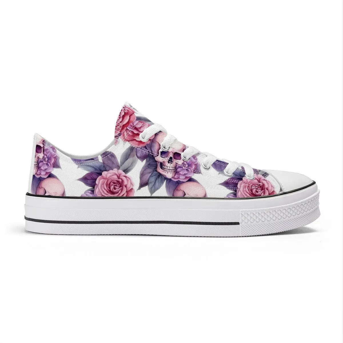 "Santa Purpura" Artist Exclusive  Classic Low Top Canvas Shoe