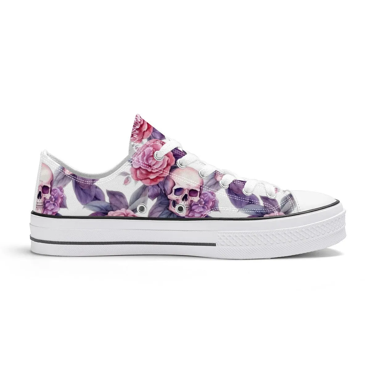 "Santa Purpura" Artist Exclusive  Classic Low Top Canvas Shoe