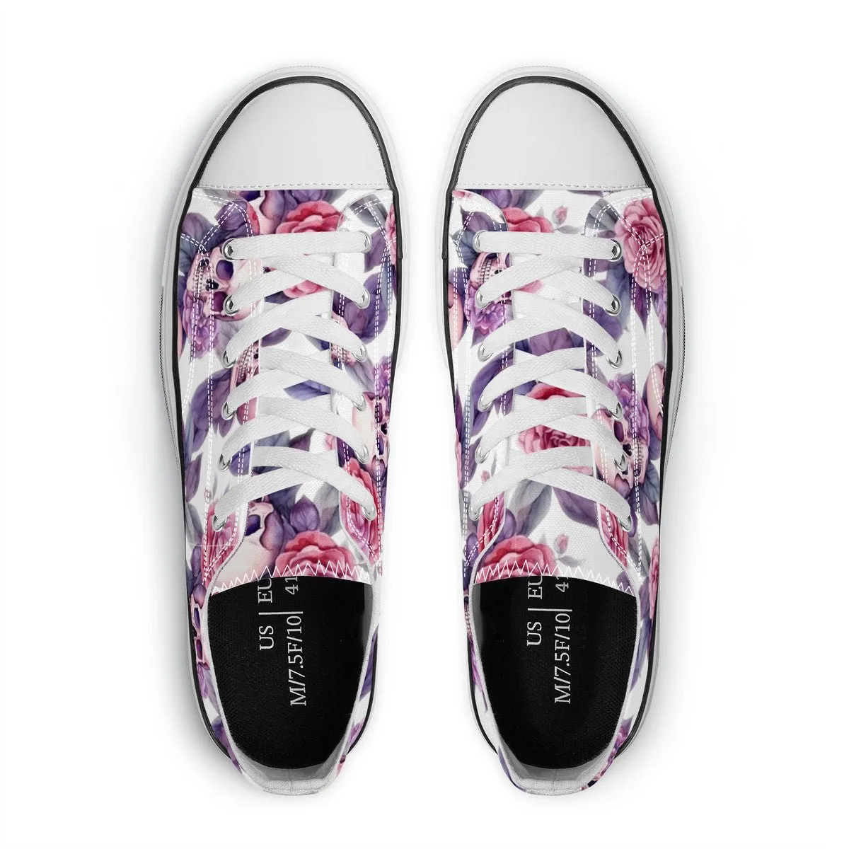 "Santa Purpura" Artist Exclusive  Classic Low Top Canvas Shoe