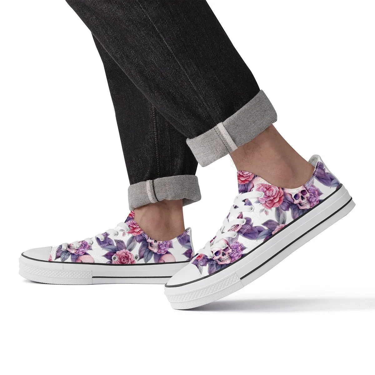 "Santa Purpura" Artist Exclusive  Classic Low Top Canvas Shoe