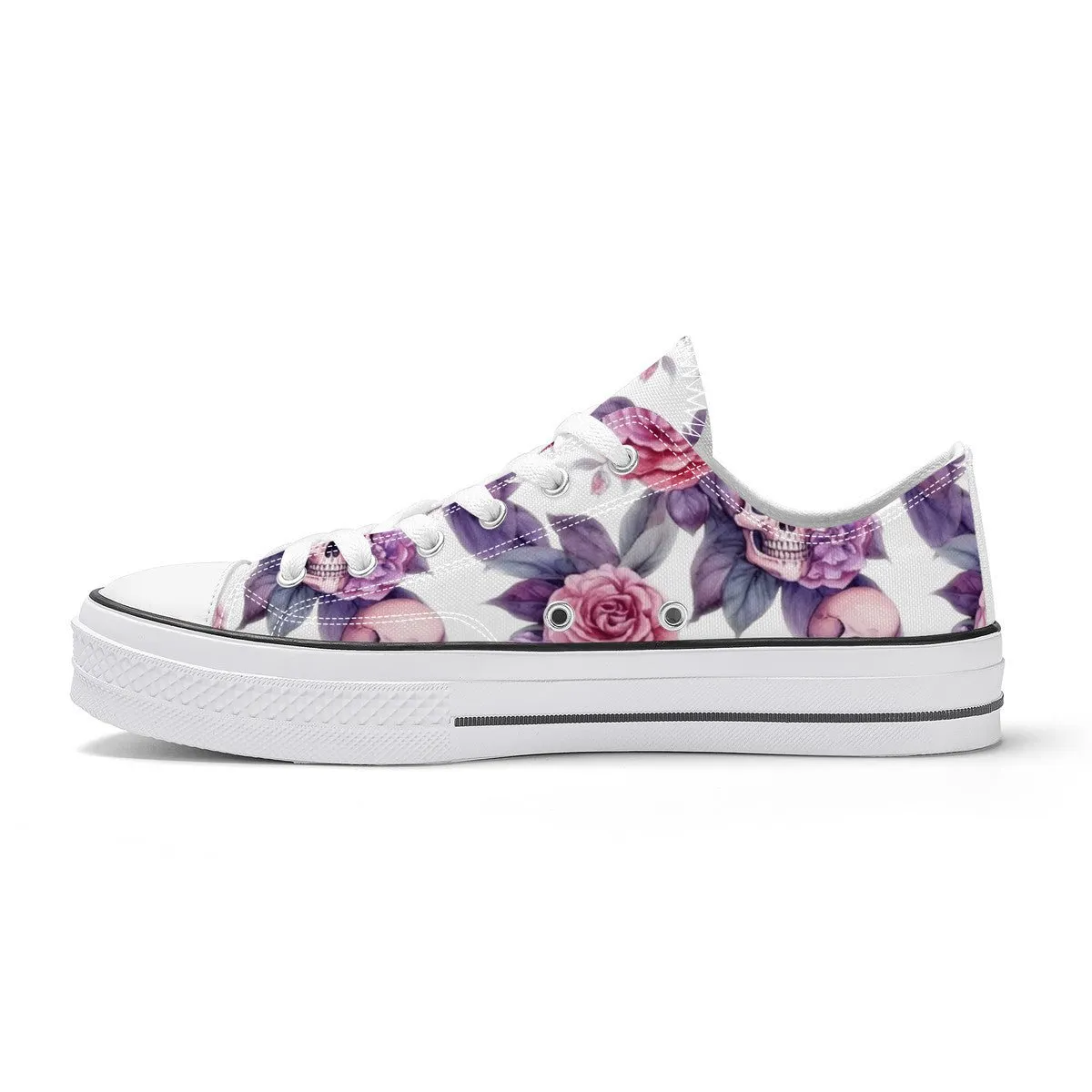 "Santa Purpura" Artist Exclusive  Classic Low Top Canvas Shoe