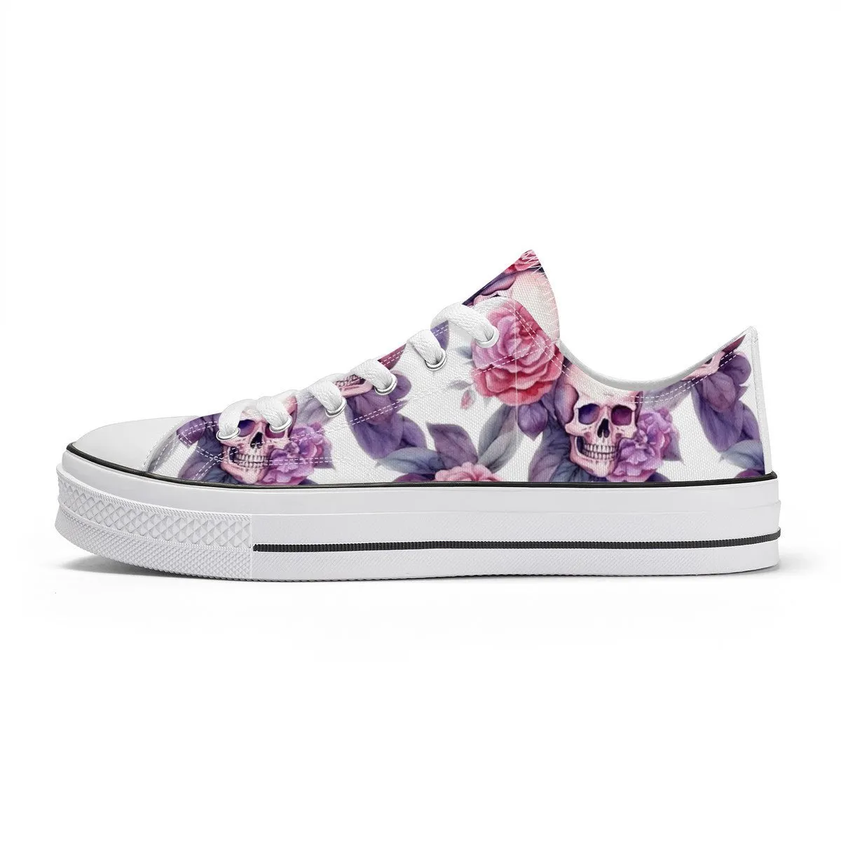 "Santa Purpura" Artist Exclusive  Classic Low Top Canvas Shoe