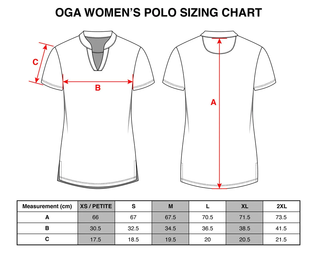 "Wana" Ocean Coral - OGA Women's Polo - Ocean Blue / Coral Pop