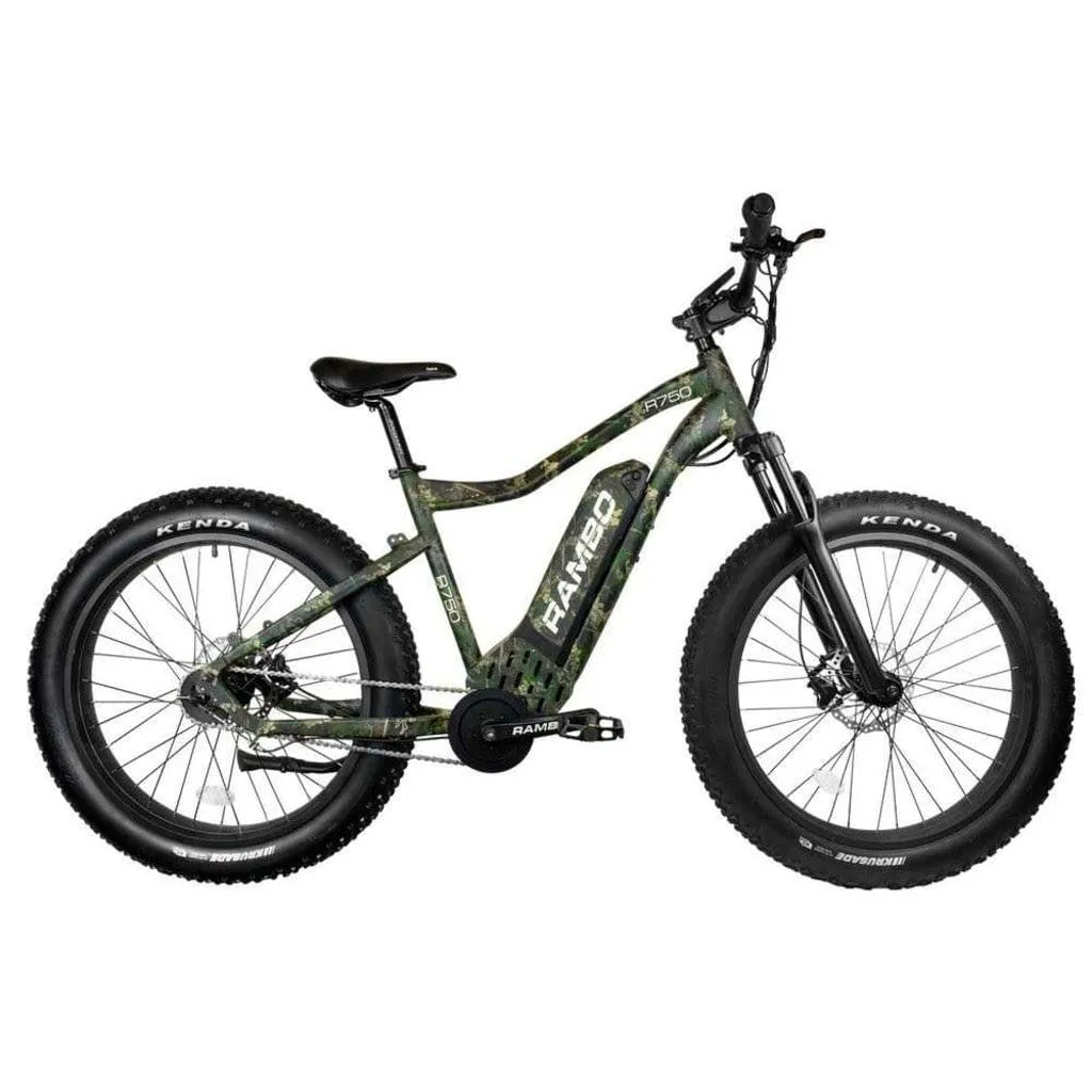 RAMBO The Roamer 750W 48V Fat Tire Electric Mountain Bike