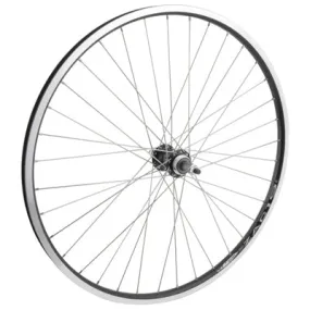 Rr Whl,26X1.5,Bk,Aly,36H 3/8'',Dw,Sil,135Mm,Fw,5-7S 26'' Alloy Mtb Db Wheels  Wheels  26''