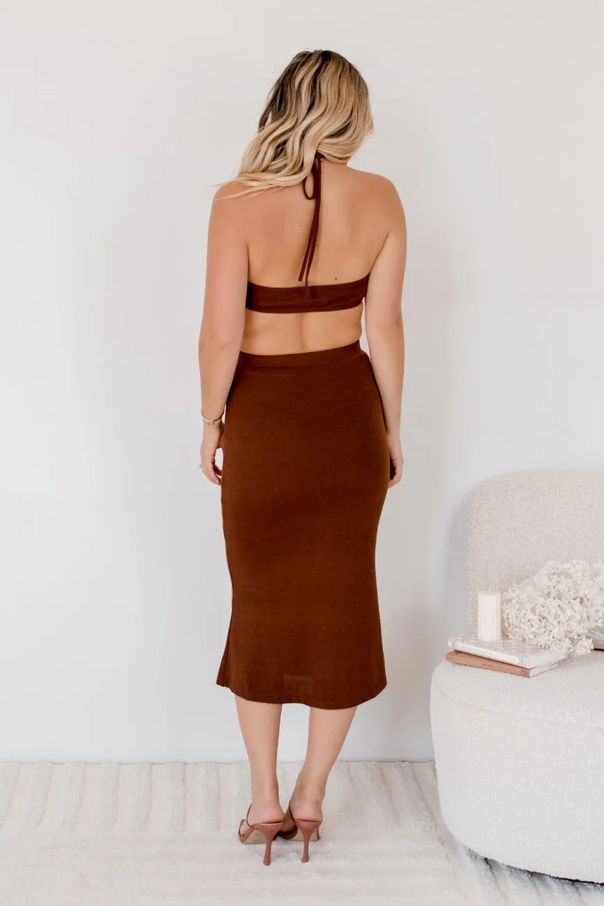 Sabia Dress - Chocolate