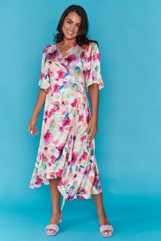 Sandy Whimsy Flower Dress