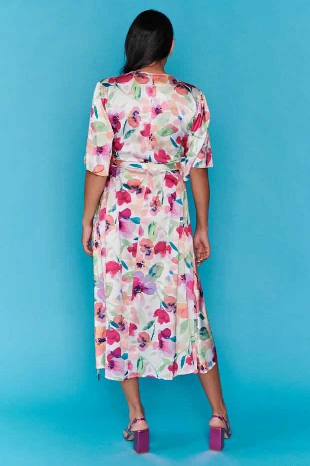 Sandy Whimsy Flower Dress