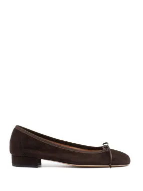 Scala ballet pumps in brown suede