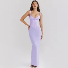 Sexy V-Neck Backless spaghetti strap dress