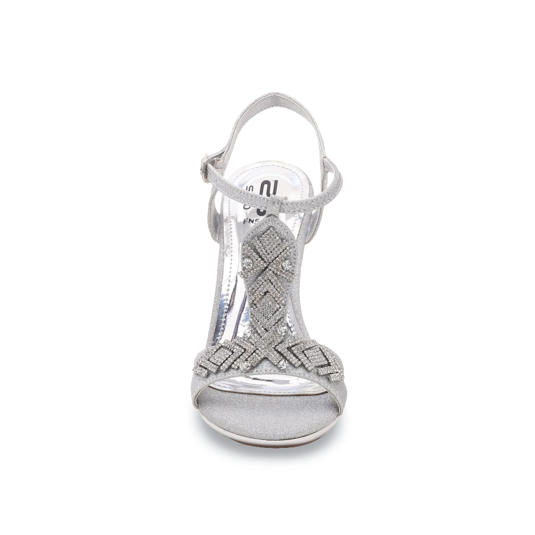 Silver Fancy Bridal Sandal FN5578