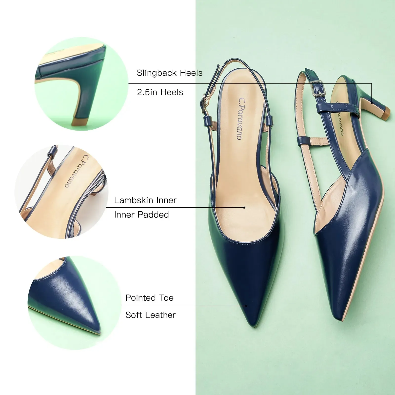 Sleek Slingback Pumps (Helen)