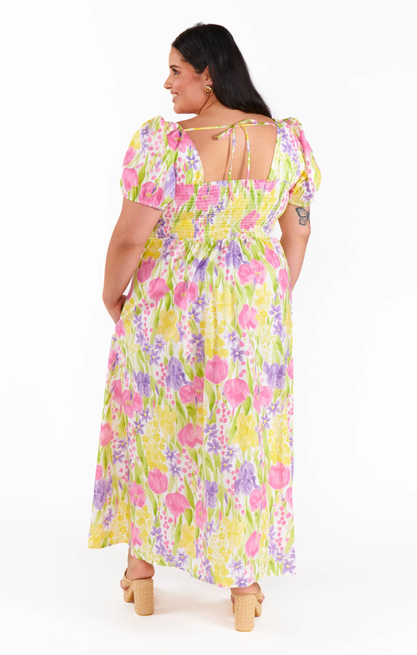 Smitten Midi Dress ~ Blooming Tulips