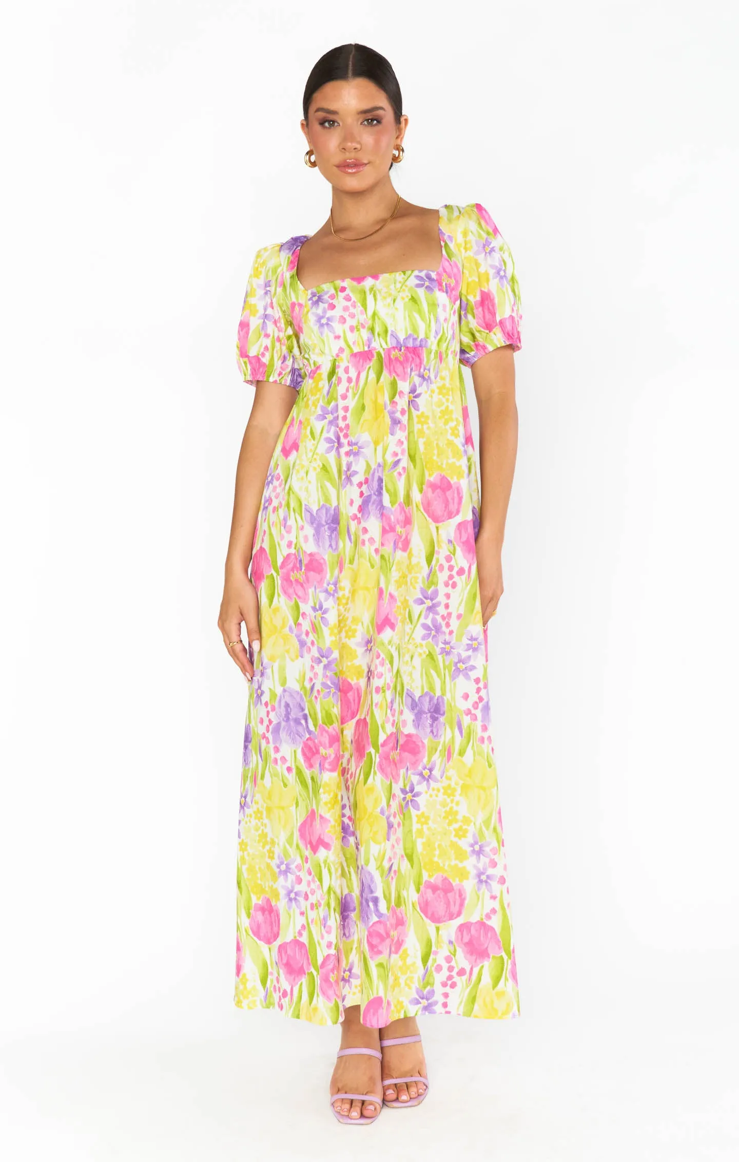 Smitten Midi Dress ~ Blooming Tulips