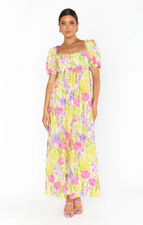 Smitten Midi Dress ~ Blooming Tulips