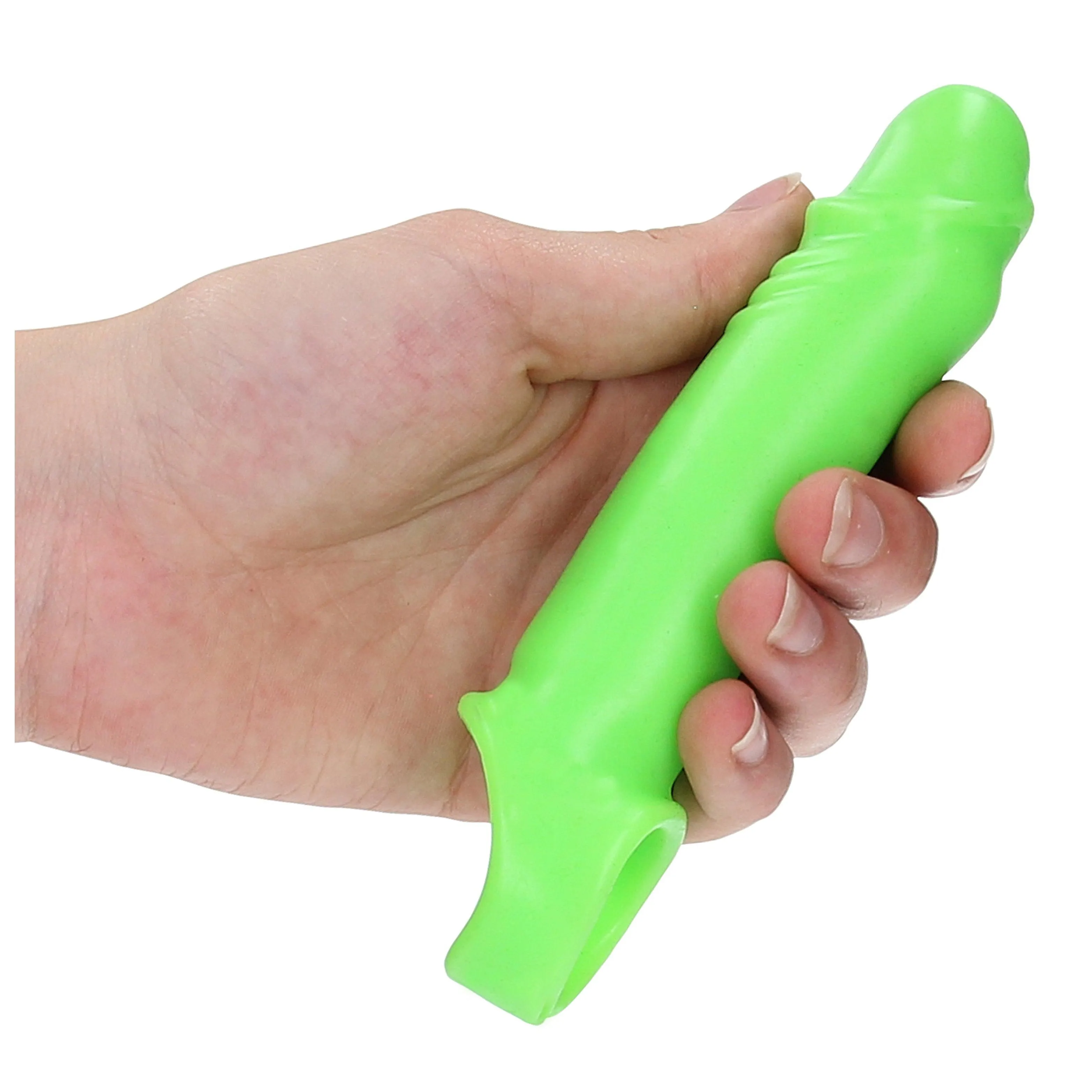 Smooth Stretchy Penis Sleeve - Glow in the Dark