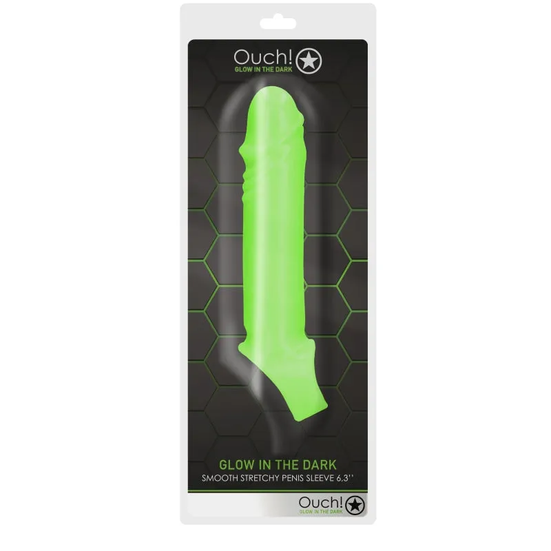 Smooth Stretchy Penis Sleeve - Glow in the Dark