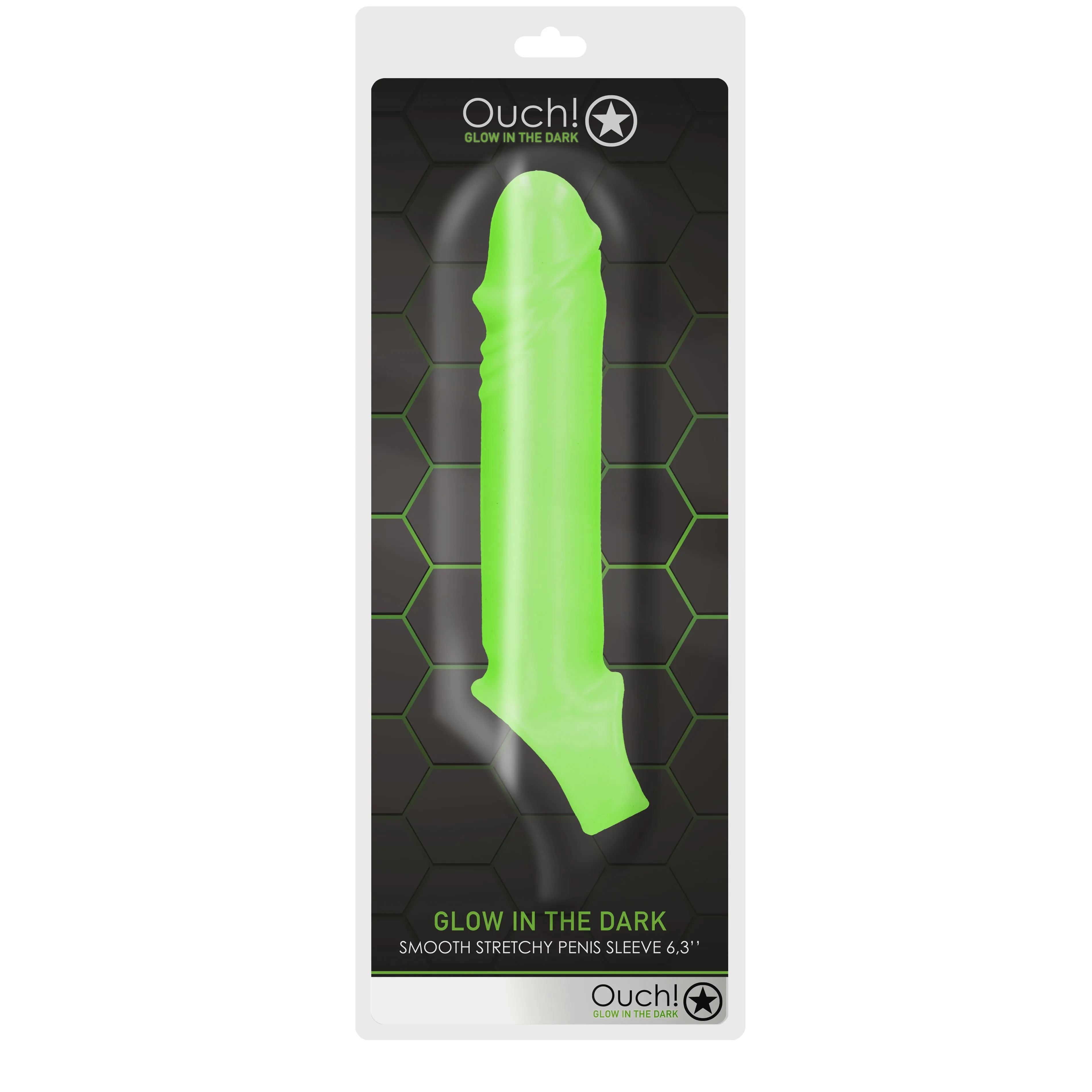 Smooth Stretchy Penis Sleeve - Glow in the Dark