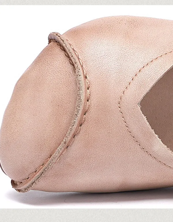 Spring Soft Bottom Leather Flats