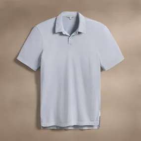 Sueded Jersey Polo - Grey Glacier Pigment