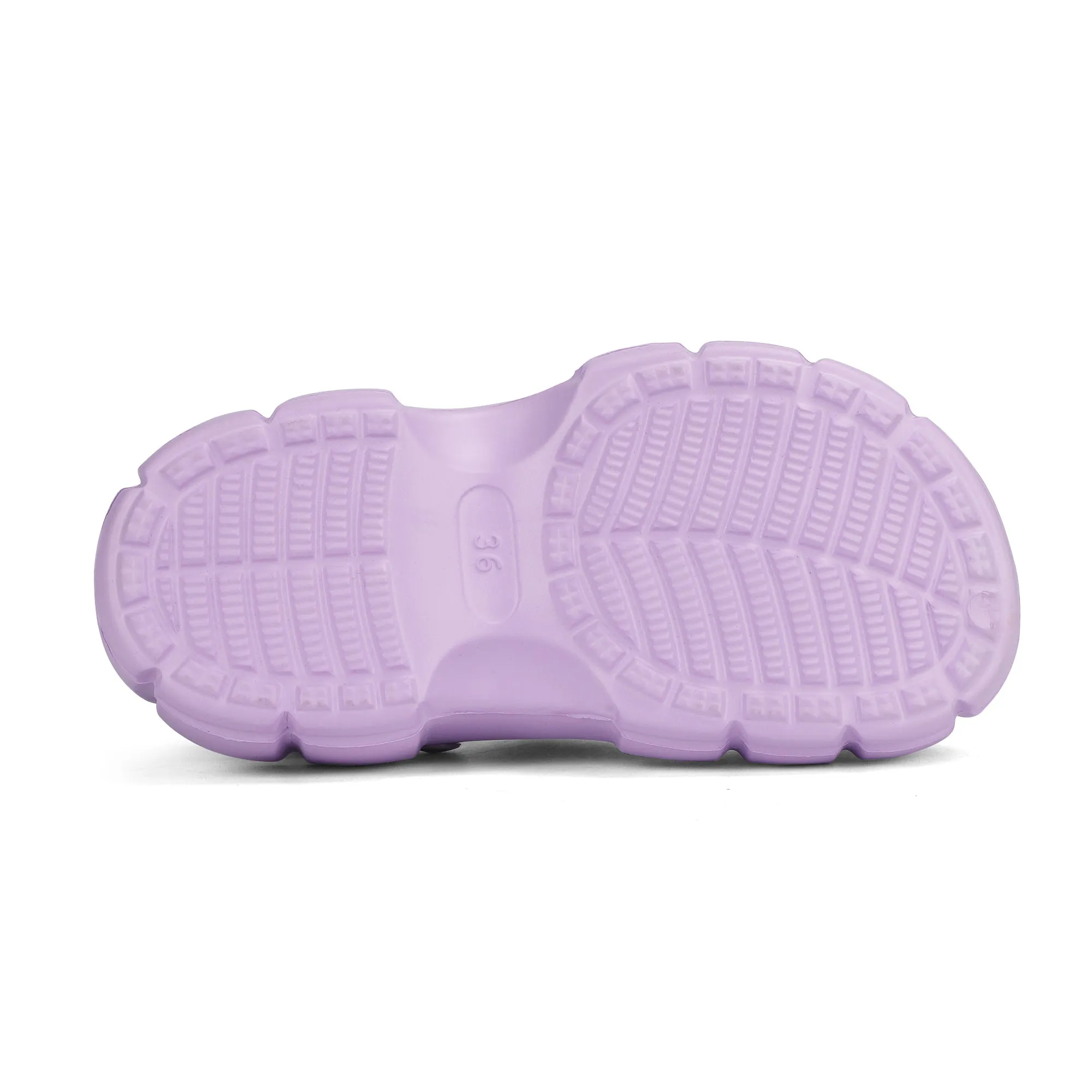 Sweet Purple EVA Sole Womens Bling Clogs