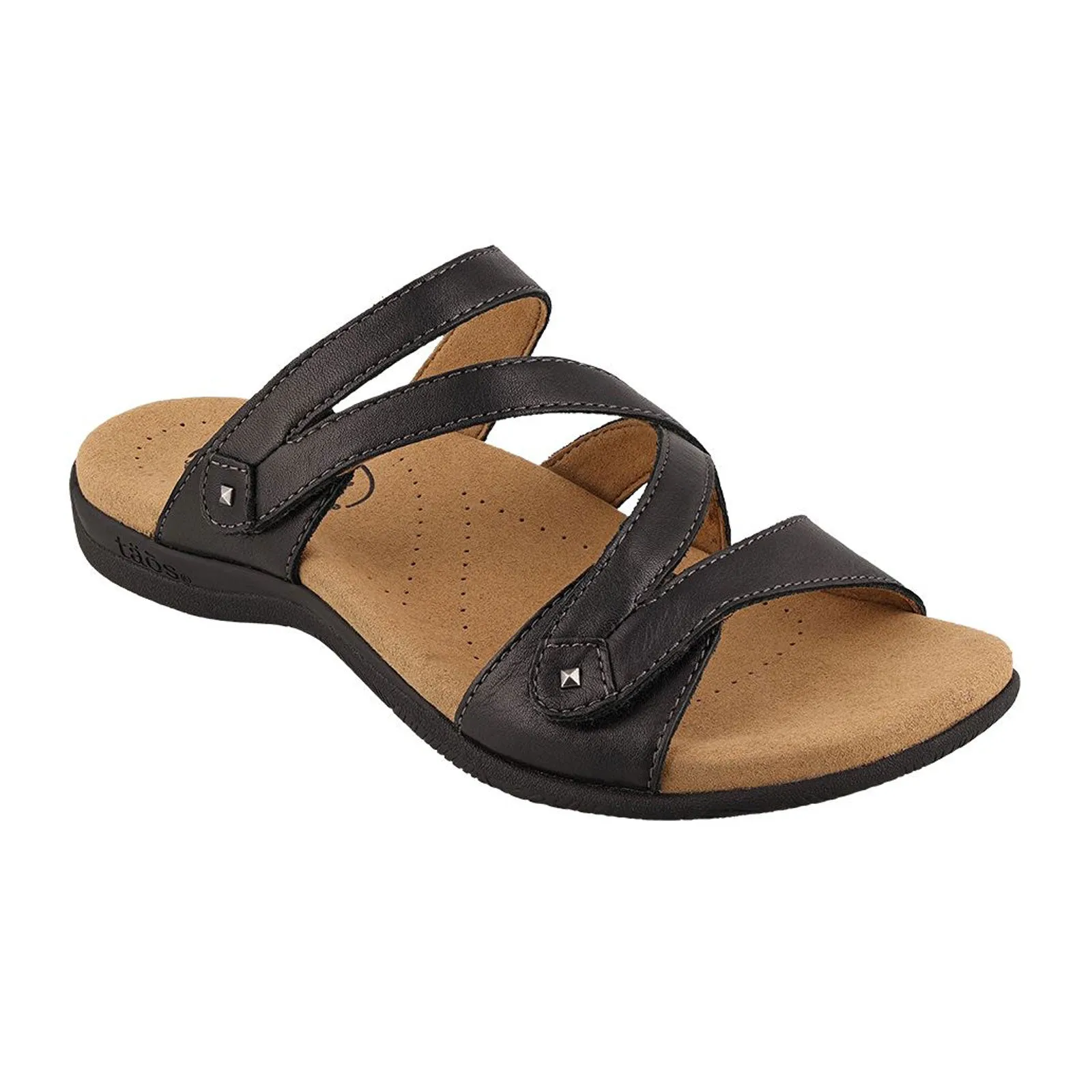 Taos Double U Slide Sandal (Women) - Black