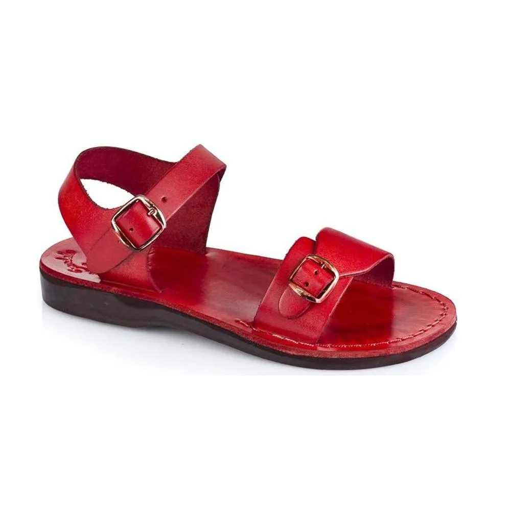 The Original - Leather Adjustable Strap Sandal | Red