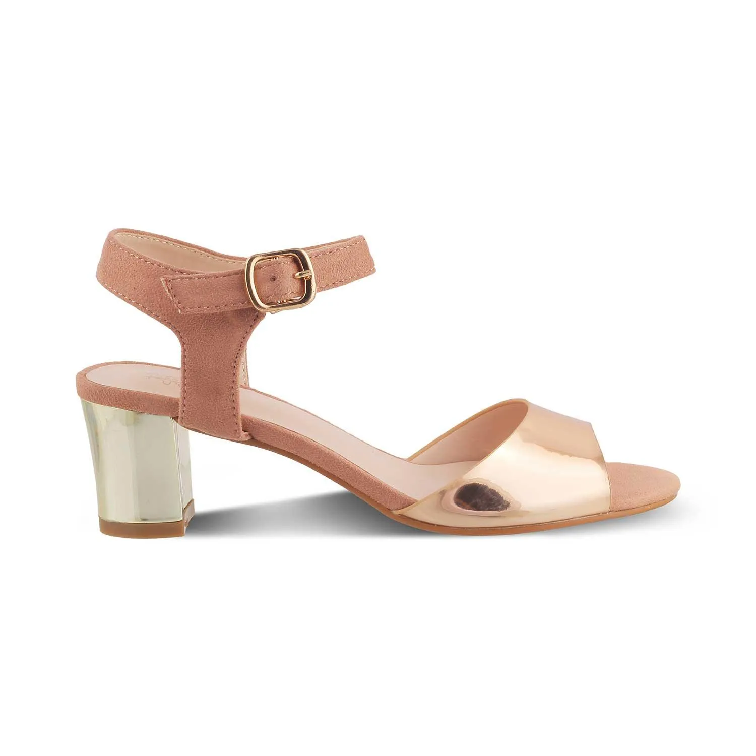 The Vien Pink Women's Dress Block Heel Sandals Tresmode