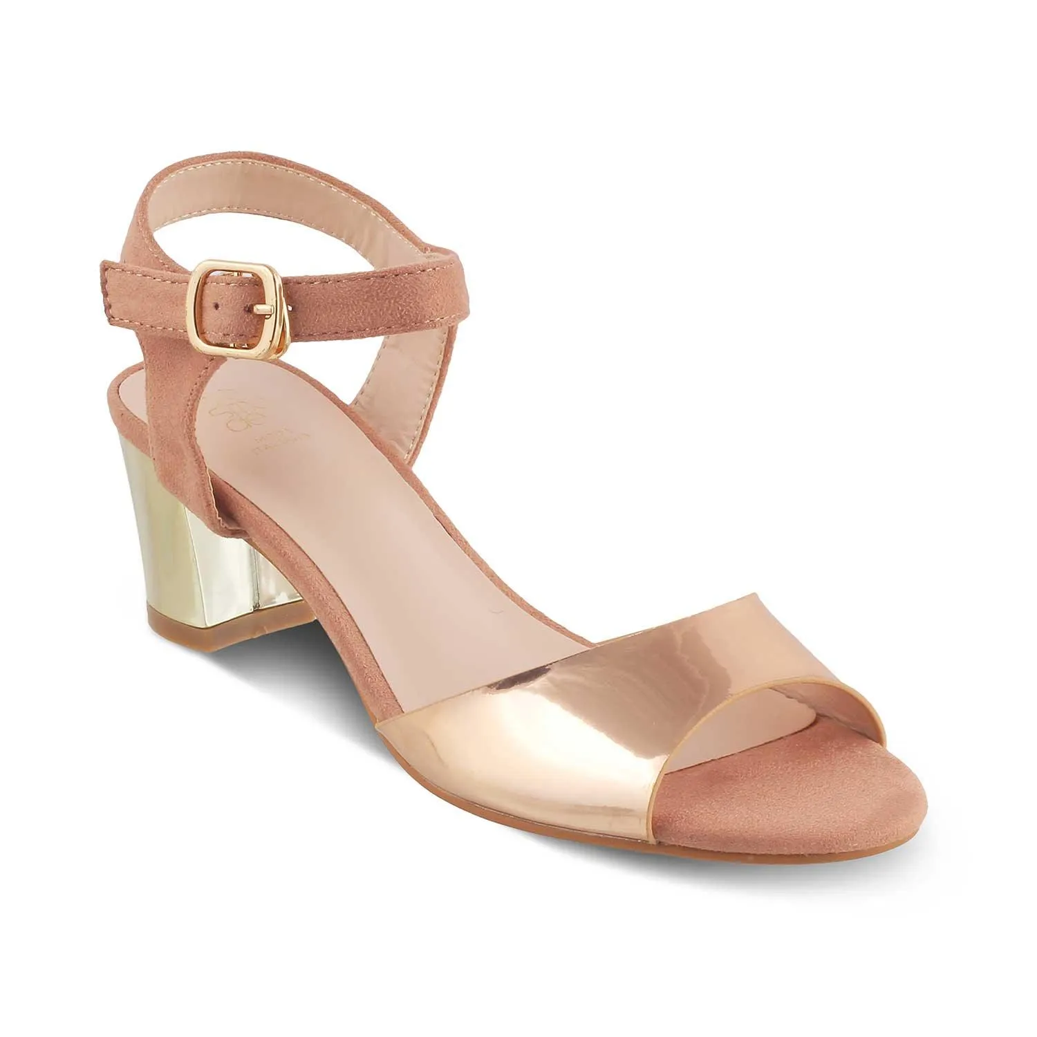 The Vien Pink Women's Dress Block Heel Sandals Tresmode