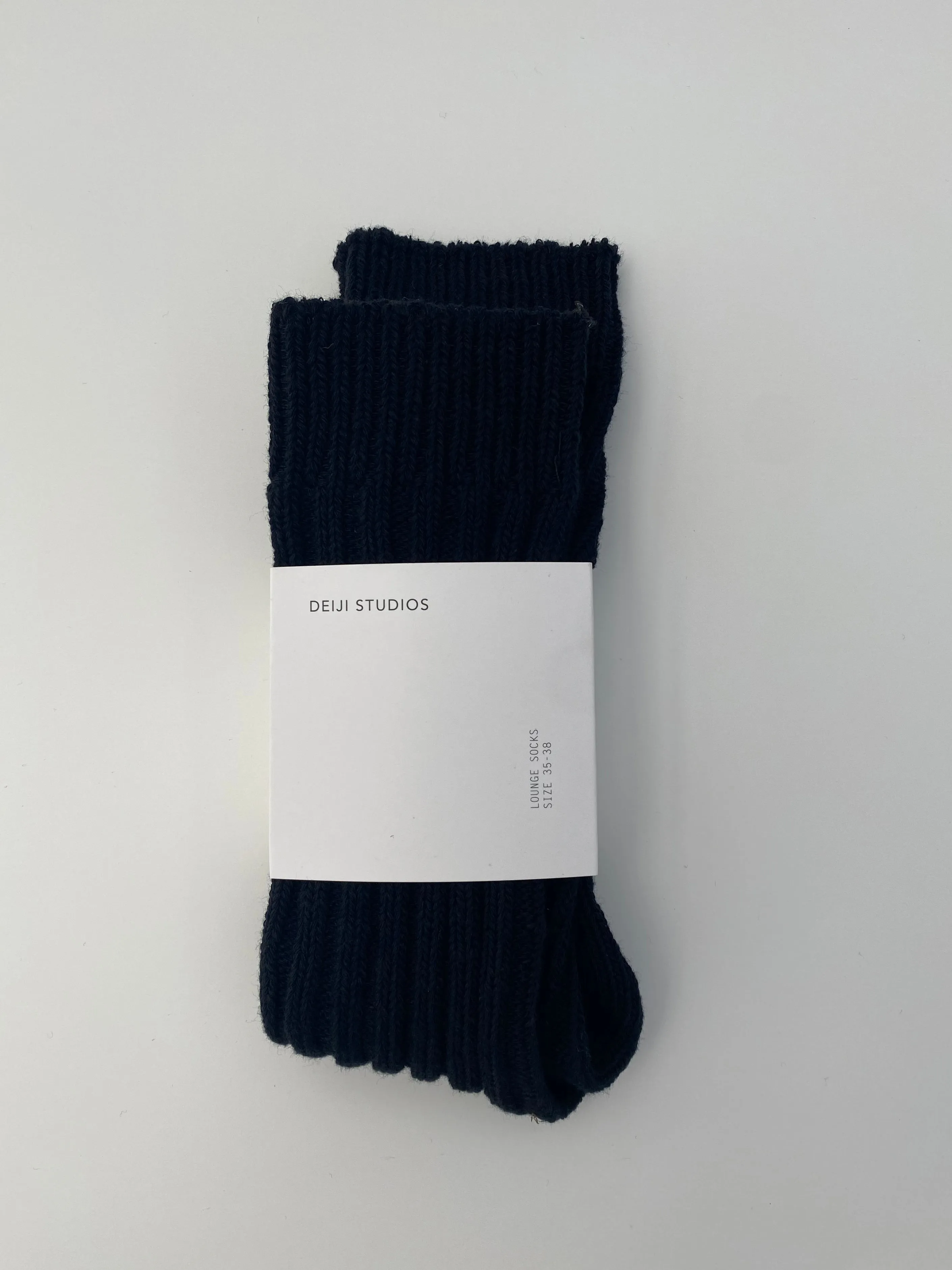 the woven sock - black