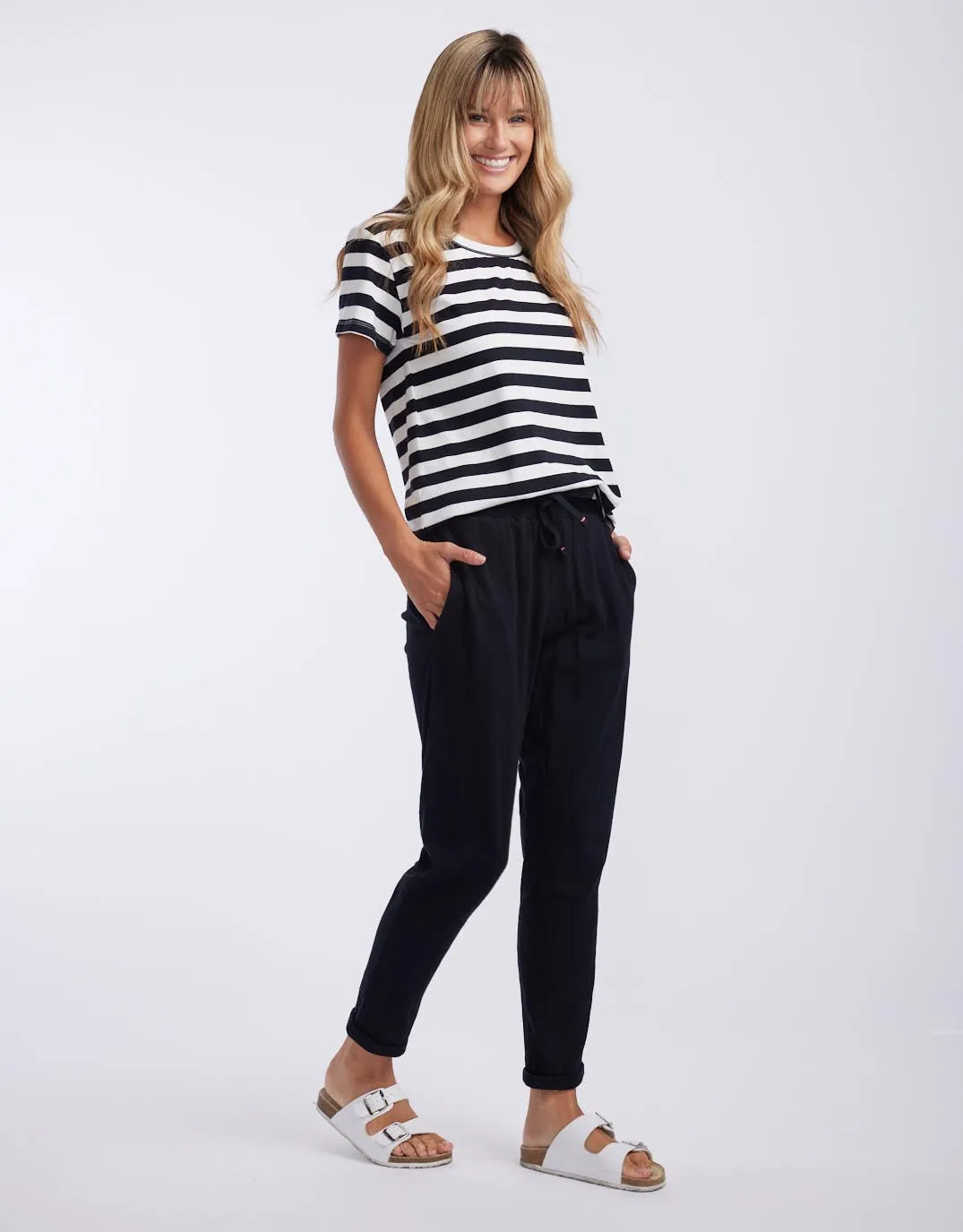 Turn Back Lightweight Lounge Pants - Black