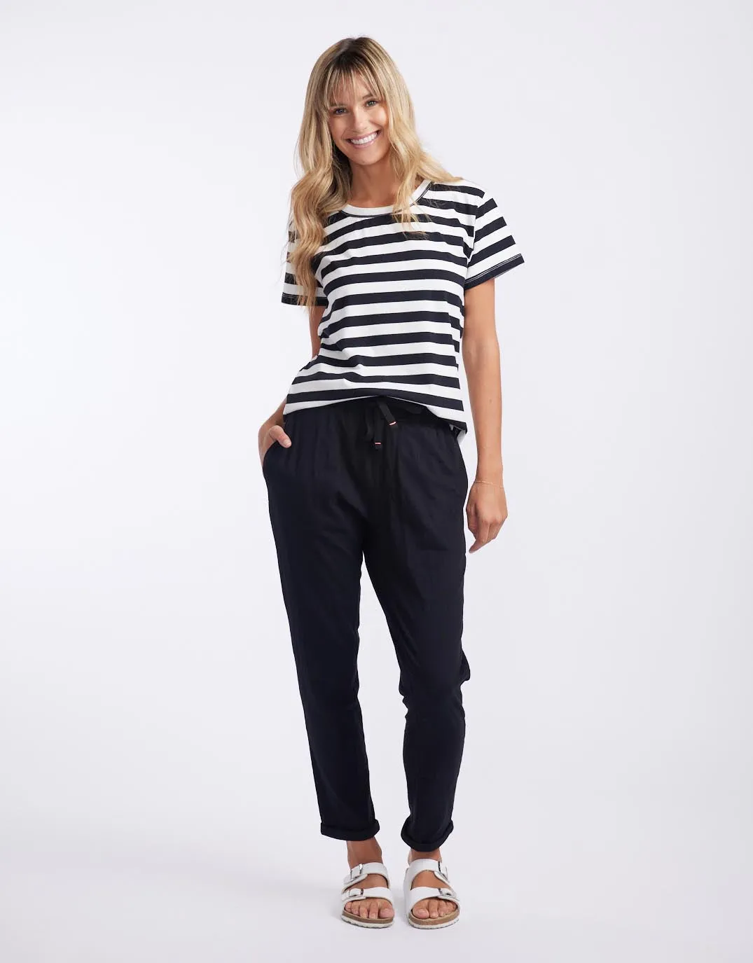 Turn Back Lightweight Lounge Pants - Black