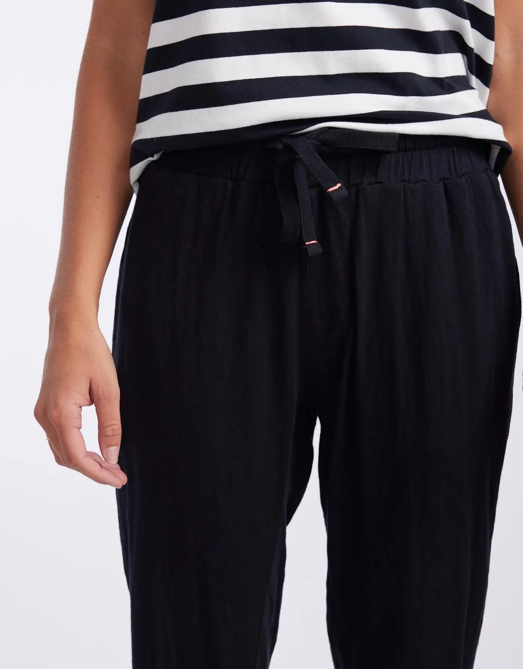 Turn Back Lightweight Lounge Pants - Black