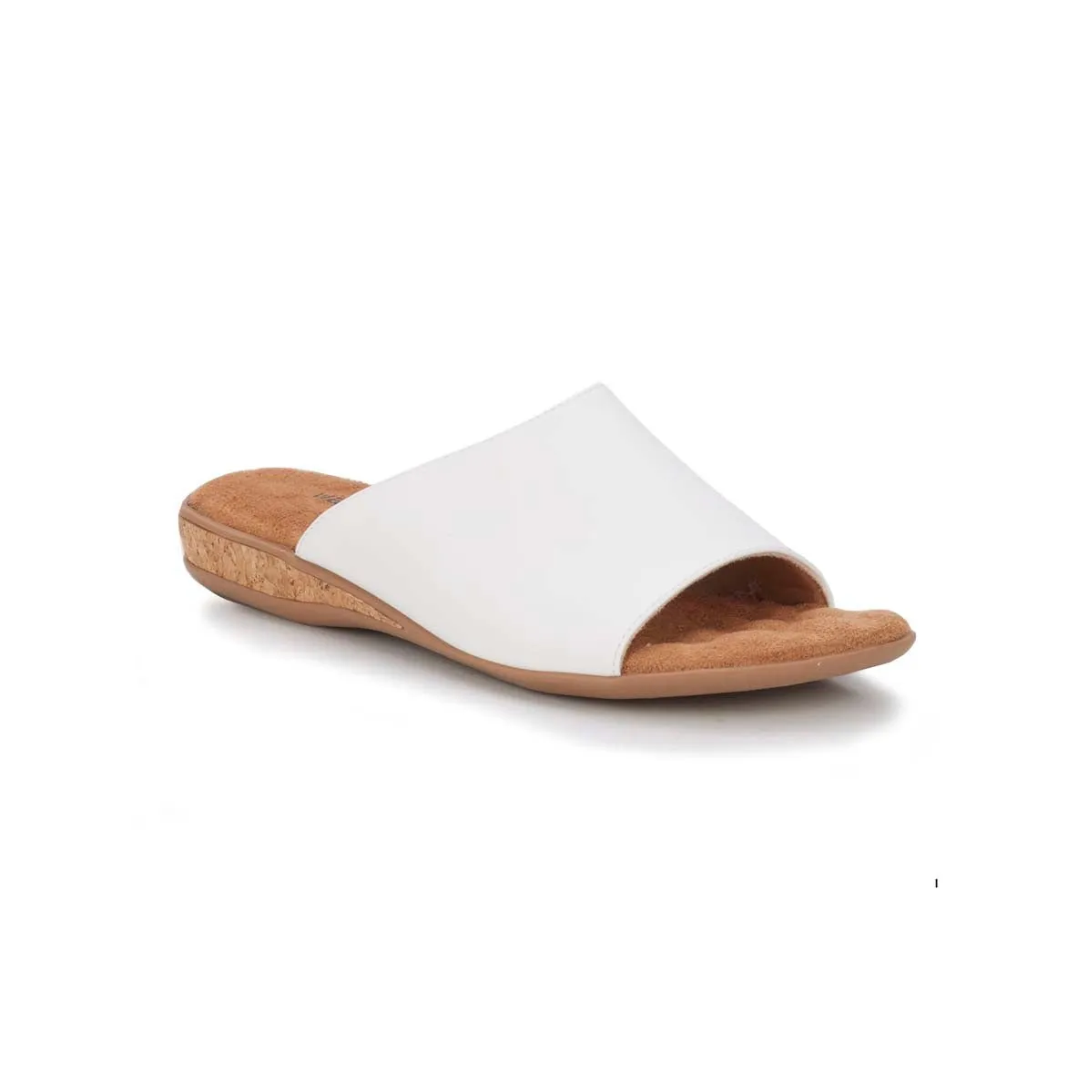 Walking Cradles Wc Cam Women Slip-on Sandal In White Cashmere Leather