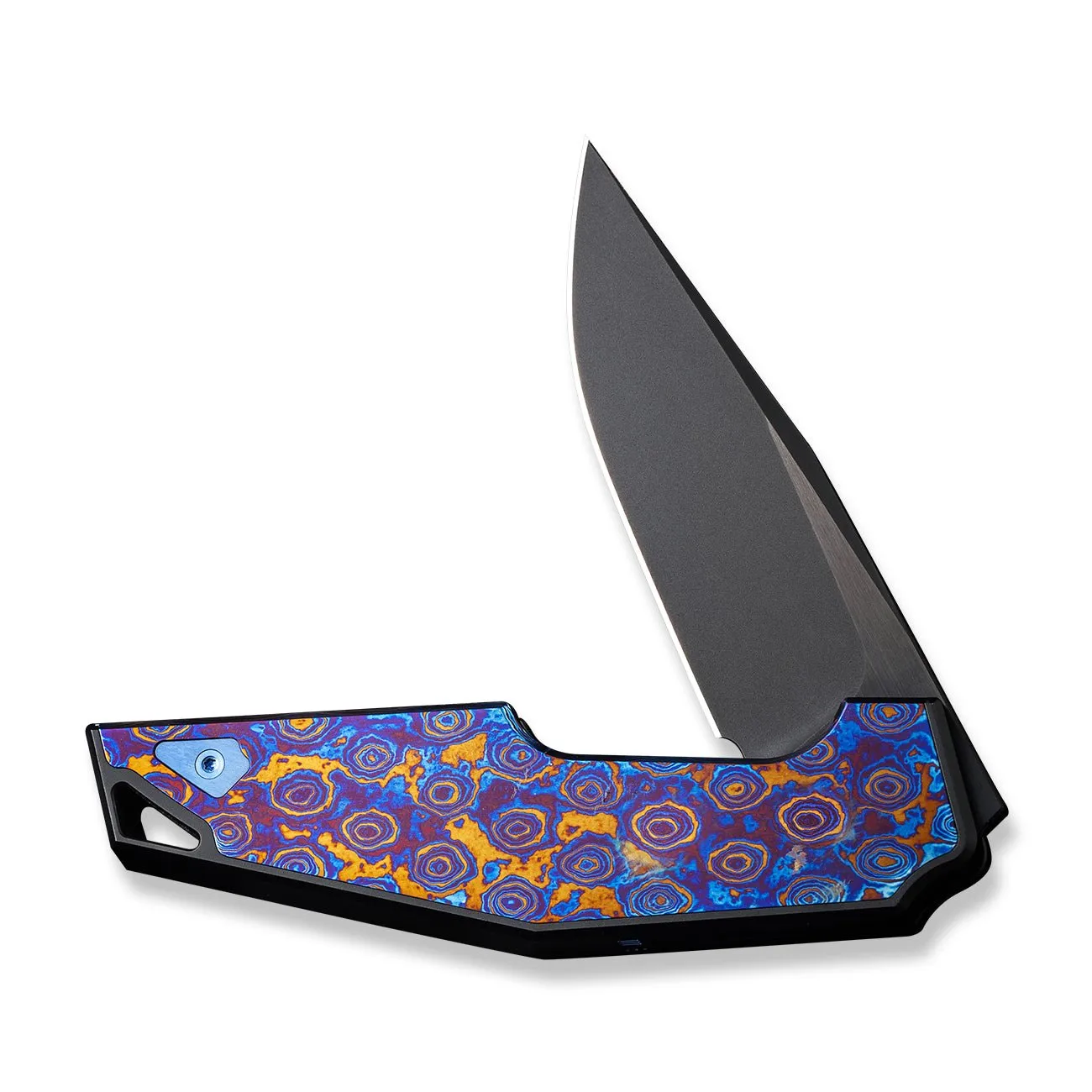 WEKNIFE OAO (One and Only) Flipper Knife Titanium & Timascus Handle (3.4" CPM 20CV Blade) WE23001-4