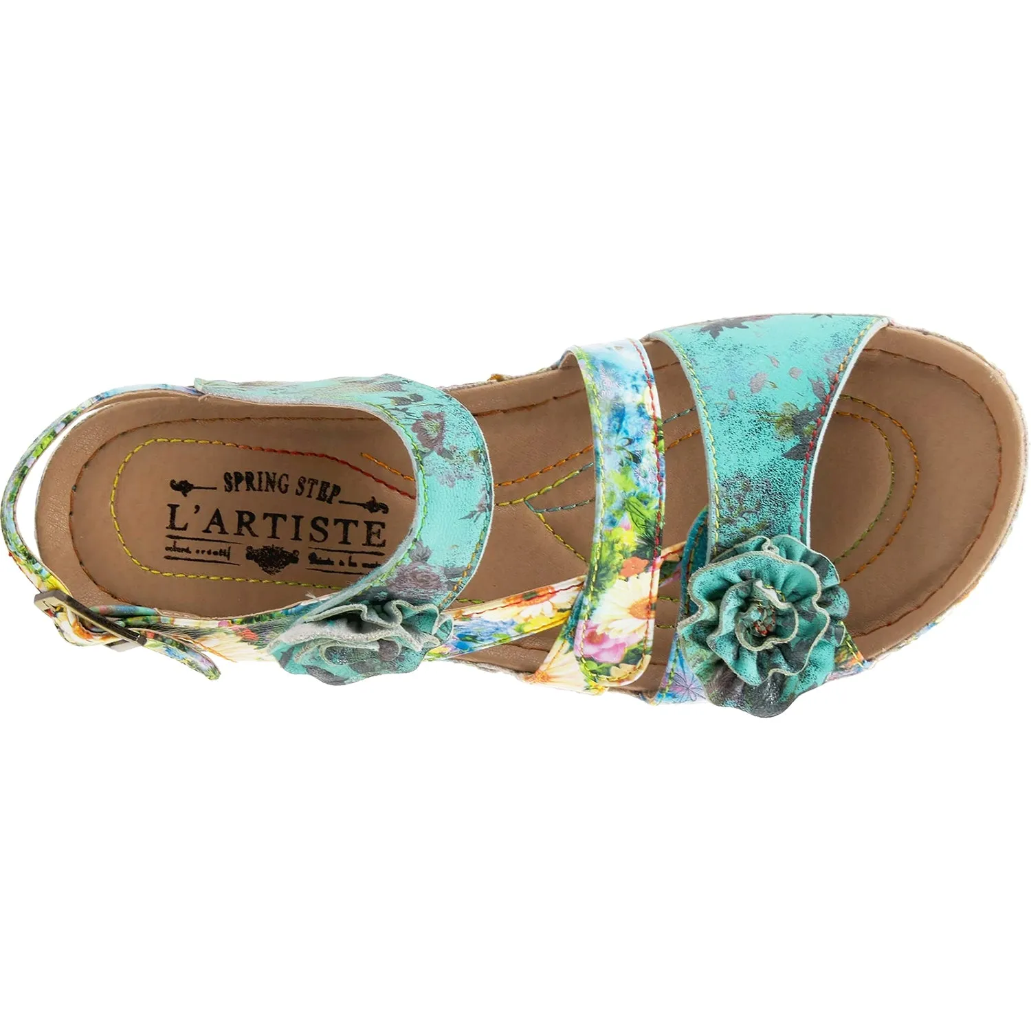 Women's L'Artiste by Spring Step Joelina Turquoise Multi Leather